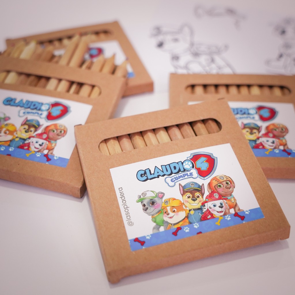 Cajita de lápices + Láminas para colorear